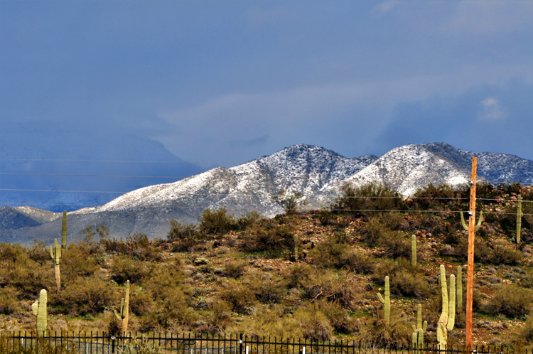 snow-capped mtns